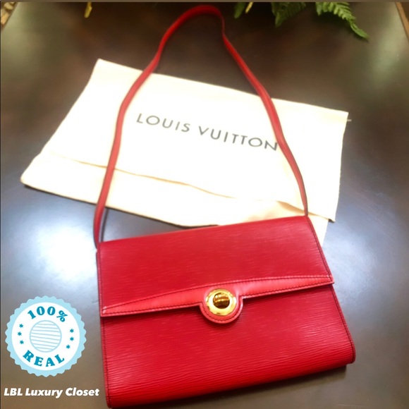 Louis Vuitton | Bags | Louis Vuitton Red Pochette Arche | Poshmark